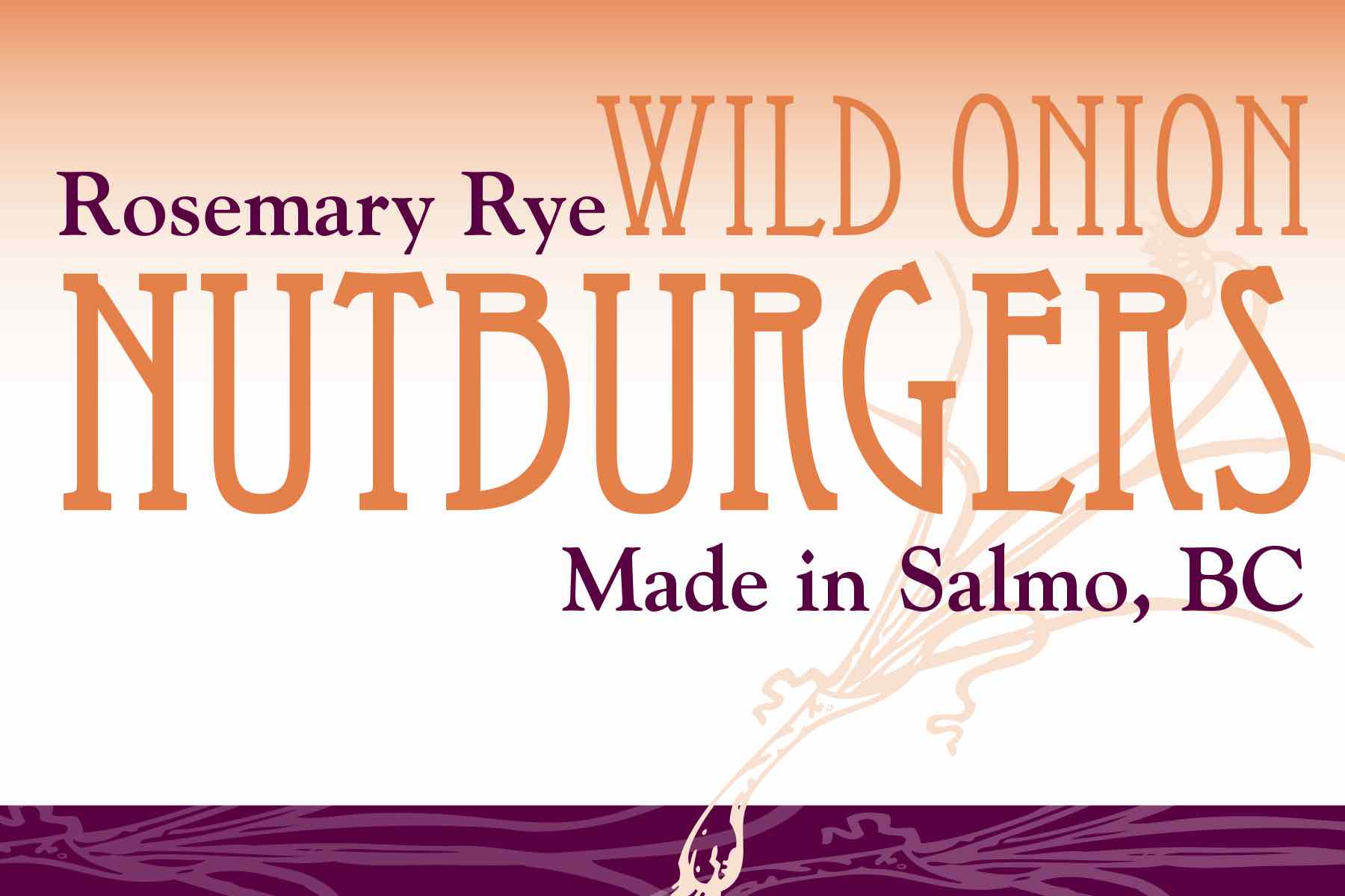 Rosemary Rye Wild Onion Nutburgers